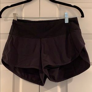 Black lulu speed shorts